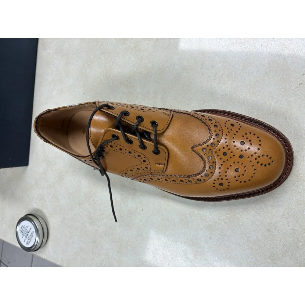 Herring Shoes Carlisle Acorn Calf Country Brogue ShoesMens UK 11 F MadeinEngland